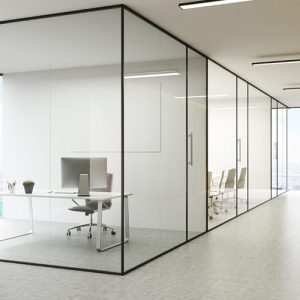glass aluminium partition
